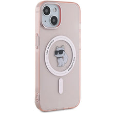 Заредете изображение във визуализатора на галерията – Karl Lagerfeld IML Choupette MagSafe case for iPhone 14 / 15 / 13 - pink
