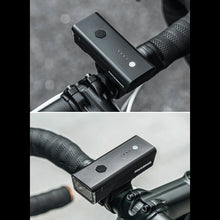 Заредете изображение във визуализатора на галерията – Rockbros 24510003001 front bicycle light 260 lm + USB-C - USB-A cable - black
