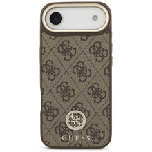 Заредете изображение във визуализатора на галерията – GUESS case for IPHONE 17 Air compatible with MagSafe GUHMP17MP4G4DCSW (PU W/ Strass Logo &amp; Big Strap Metal Buttons) brown
