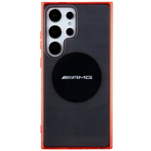 Заредете изображение във визуализатора на галерията – AMG Transparent Bicolor MagSafe case for Samsung Galaxy S24 Ultra - black
