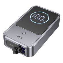 Заредете изображение във визуализатора на галерията – Powerbank 10000 mAh 2,4A 18W with a car jump-start function Hoco QS7 metal gray

