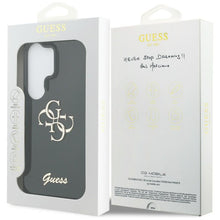Заредете изображение във визуализатора на галерията – GUESS case for SAMSUNG S26 Ultra GUHMS26LHGTMLCGK (IML Big Metal 4G and Script) black

