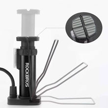 Заредете изображение във визуализатора на галерията – Rockbros 42610002001 floor bicycle pump with pressure gauge - black

