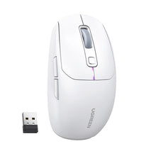 Заредете изображение във визуализатора на галерията – Ugreen MU103 Bluetooth 5.0 computer mouse / 2.4GHz USB receiver - white
