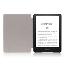 Заредете изображение във визуализатора на галерията – Tech-Protect SmartCase case for Kindle Paperwhite V / 5 / Signature Edition - blue with sakura flowers
