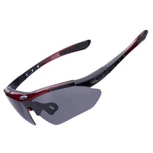 Заредете изображение във визуализатора на галерията – Rockbros 10141 photochromic UV400 cycling glasses - red
