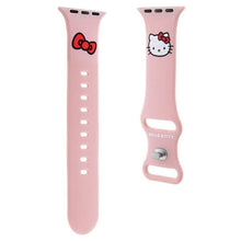 Заредете изображение във визуализатора на галерията – Hello Kitty Silicone Kitty Head Strap for Apple Watch 42/44/45/49mm - Pink

