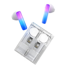 Заредете изображение във визуализатора на галерията – TWS Joyroom JR-TC1 IceLens Series wireless headphones with LED lights - white

