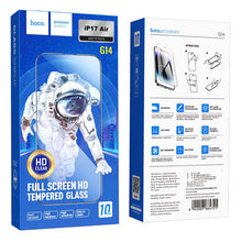 Заредете изображение във визуализатора на галерията – HOCO tempered glass HD 5D Guardian shield (SET 10in1) - for iPhone 17 Air black (G14)
