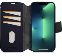 Заредете изображение във визуализатора на галерията – Decoded Detachable Wallet Case Leather with MagSafe with Flip for iPhone 14 Pro Max - Navy Blue
