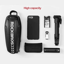 Заредете изображение във визуализатора на галерията – Rockbros B60 waterproof bicycle bag for frame - black
