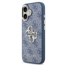 Заредете изображение във визуализатора на галерията – GUESS case for IPHONE 17 GUHCP17S4GMGCBL (PU W/ Big 4G Classic Logo) gold blue
