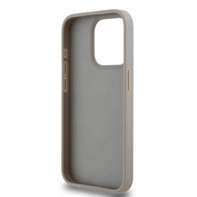 Заредете изображение във визуализатора на галерията – Original Case DKNY hardcase Leather Mono Stripe &amp; Metal Logo DKHCP15LPRTHSLE for Iphone 15 Pro beige
