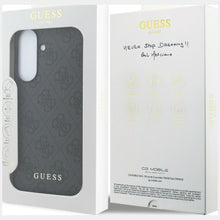 Заредете изображение във визуализатора на галерията – GUESS case for SAMSUNG Galaxy A57 GUHCSA57GF4GGR (PU 4G Classic Logo with Charm) black

