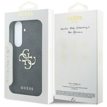 Заредете изображение във визуализатора на галерията – GUESS case for SAMSUNG S26 FE (Leather 4G Metal Logo) black
