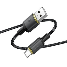 Заредете изображение във визуализатора на галерията – Cable USB A to USB C Hoco 3A 1 m X128 Benefit black
