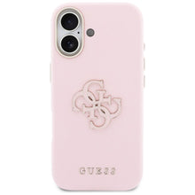 Заредете изображение във визуализатора на галерията – GUESS case for IPHONE 17 GUHCP17S5PS4RGGP (PU FW Resin Logo) pink
