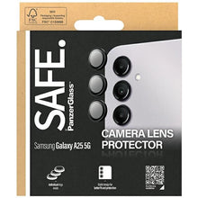 Заредете изображение във визуализатора на галерията – SAFE by PanzerGlass camera cover for Samsung Galaxy A25 5G - with black frame
