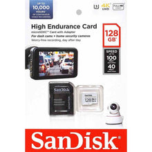 Заредете изображение във визуализатора на галерията – SANDISK memory card microSD 128GB 100MB/s class 10 with adapter
