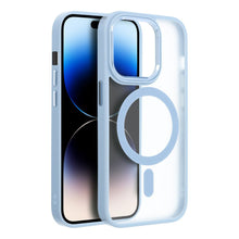 Заредете изображение във визуализатора на галерията – MATTE MAG COVER case compatible with MagSafe for IPHONE 17 Pro blue
