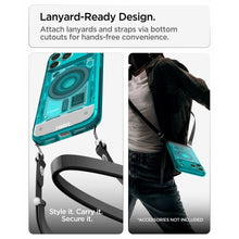 Заредете изображение във визуализатора на галерията – SPIGEN case ULTRA HYBRID compatible with MagSafe for IPHONE 17 Pro/18 Pro c-one bondi blue
