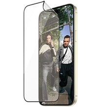Заредете изображение във визуализатора на галерията – PanzerGlass Matrix Ultra-Wide-Fit hybrid glass for iPhone 15 Plus with positioner
