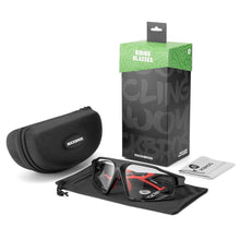 Заредете изображение във визуализатора на галерията – Rockbros SP216BK photochromic UV400 cycling glasses - black and red
