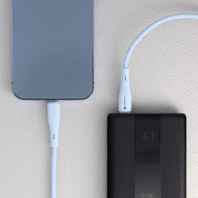 Заредете изображение във визуализатора на галерията – FORCELL F-ENERGY C346 cable Type C to Lightning PD 3A 27W Silicone 1 m blue
