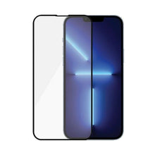 Заредете изображение във визуализатора на галерията – PanzerGlass E2E Microfracture antibacterial glass for iPhone 13 Pro Max - with black frame
