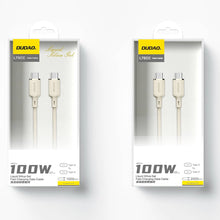 Заредете изображение във визуализатора на галерията – Dudao L7SCC USB-C - USB-C cable 100W 2m - beige

