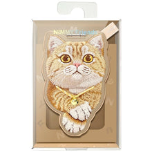 Заредете изображение във визуализатора на галерията – NIMMY magnetic hanger DENIM FASHION GINGER CAT brown
