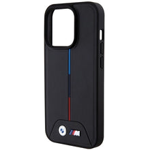 Заредете изображение във визуализатора на галерията – BMW Quilted Tricolor MagSafe case for iPhone 15 Pro - black

