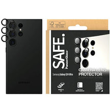 Заредете изображение във визуализатора на галерията – SAFE by PanzerGlass camera cover for Samsung Galaxy S24 Ultra - with black frame
