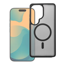 Заредете изображение във визуализатора на галерията – Case for Samsung A16 / A17 / A18 / A26 Forcell F-Protect Smoke Hybrid Premium Lite compatible with MagSafe black
