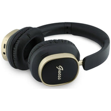Заредете изображение във визуализатора на галерията – Wireless headphones Guess ENC Rectangle Metal Script black
