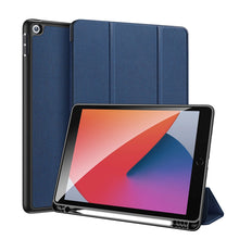 Заредете изображение във визуализатора на галерията – Dux Ducis Domo case with flap and smart sleep for iPad 7 / 8 / 9 10.2'' - blue
