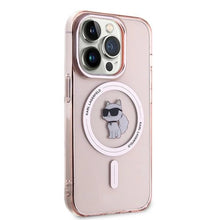 Заредете изображение във визуализатора на галерията – Karl Lagerfeld IML Choupette MagSafe case for iPhone 14 Pro Max - pink
