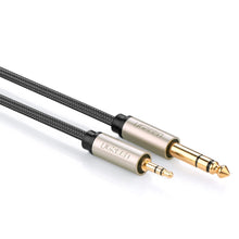Заредете изображение във визуализатора на галерията – Ugreen AV127 10629 audio TRS cable mini jack 3.5mm / jack 6.35mm 3m - gray
