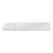 Заредете изображение във визуализатора на галерията – Samsung Trio EP-P6300TWEGEU 3in1 inductive charger for phone / Galaxy Watch / Buds - white + mains charger + cable
