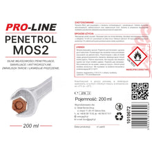Заредете изображение във визуализатора на галерията – Strongly penetrating rust remover PENETROL MoS2 PRO-LINE spray 200ml
