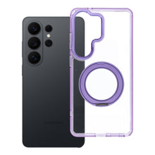 Заредете изображение във визуализатора на галерията – Case for Samsung S26 Ultra Frame Circle Stand compatible with MagSafe purple
