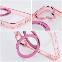 Заредете изображение във визуализатора на галерията – Гръб Frame Circle Stand за iPhone 15 с MagSafe и стойка - розов – снимка 5
