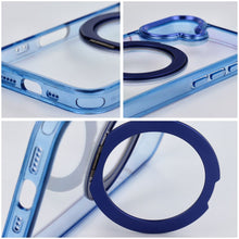 Заредете изображение във визуализатора на галерията – Гръб Frame Circle Stand за iPhone 16 с MagSafe и стойка - тъмносин – снимка 4
