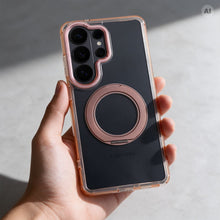Заредете изображение във визуализатора на галерията – Гръб Frame Circle Stand за iPhone 17 с MagSafe и стойка - златист – снимка 4
