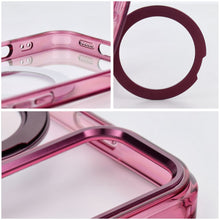 Заредете изображение във визуализатора на галерията – Гръб Frame Circle Stand за iPhone 18 Pro / 17 Pro с MagSafe и стойка - бордо – снимка 3

