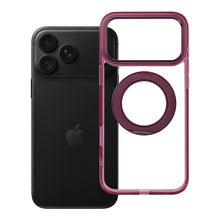 Заредете изображение във визуализатора на галерията – Гръб Frame Circle Stand за iPhone 18 Pro Max / 17 Pro Max с MagSafe и стойка - бордо
