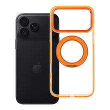Заредете изображение във визуализатора на галерията – Гръб Frame Circle Stand за iPhone 18 Pro Max / 17 Pro Max с MagSafe и стойка - оранжев
