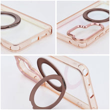 Заредете изображение във визуализатора на галерията – Гръб Frame Circle Stand за Samsung A17 / A18 с MagSafe и стойка - златист – снимка 5
