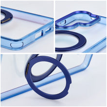 Заредете изображение във визуализатора на галерията – Гръб Frame Circle Stand за Samsung A57 с MagSafe и стойка - тъмносин – снимка 5
