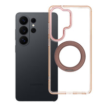 Заредете изображение във визуализатора на галерията – Гръб Frame Circle Stand за Samsung S26 Ultra с MagSafe и стойка - златист
